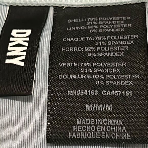 DKNY Women's M Hipster Bikini Bottoms Blue Colorblock High Waist Sporty New - Picture 8 of 9